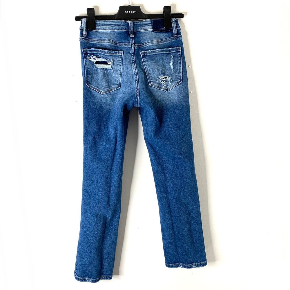 Vervet High Rise Straight Leg Ripped Jeans - Picture 6 of 9